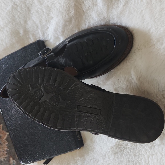 PIKOLINOS Black Leather Buckle Loafers Size 38 - Picture 7 of 9